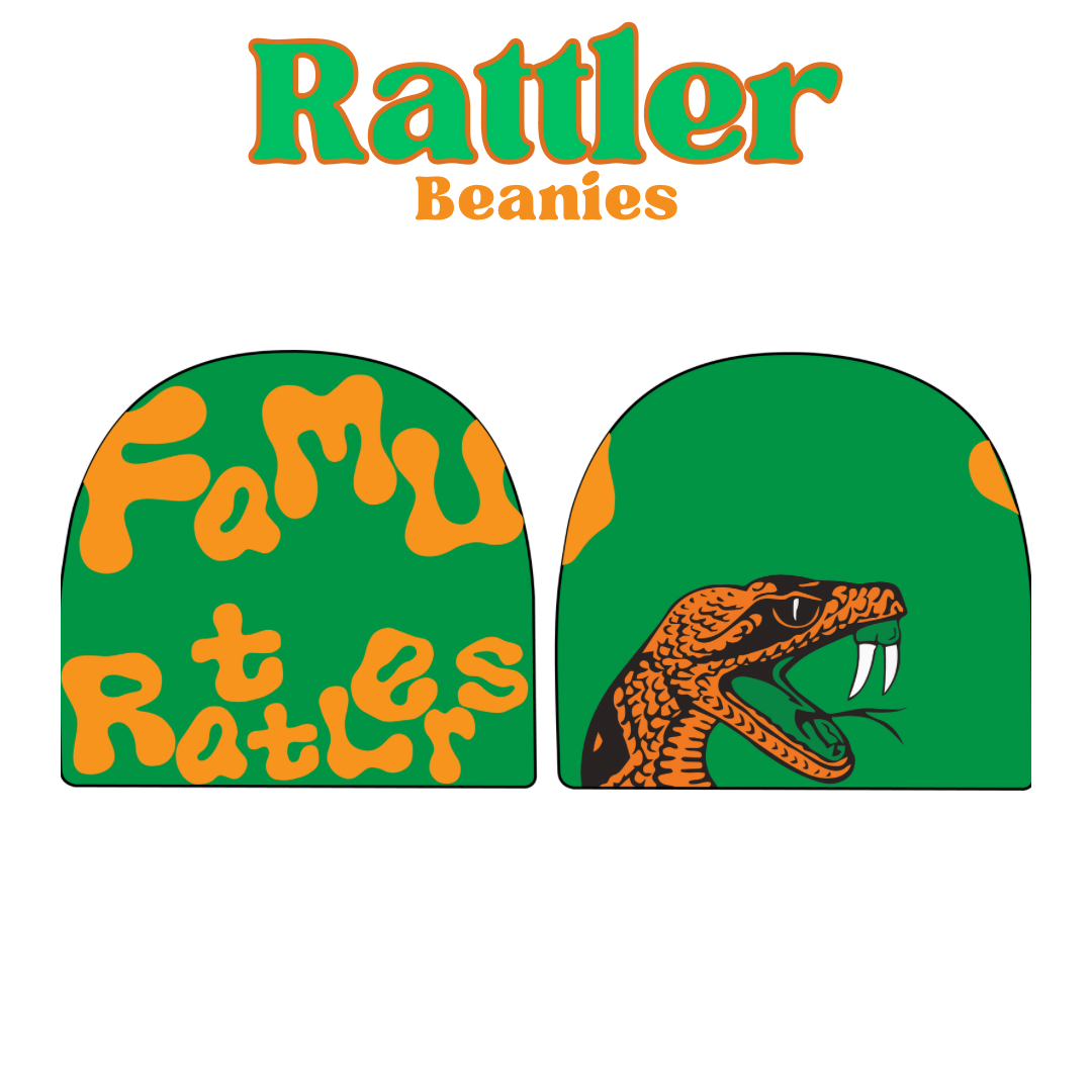 Green-Orange FAMU Beanie