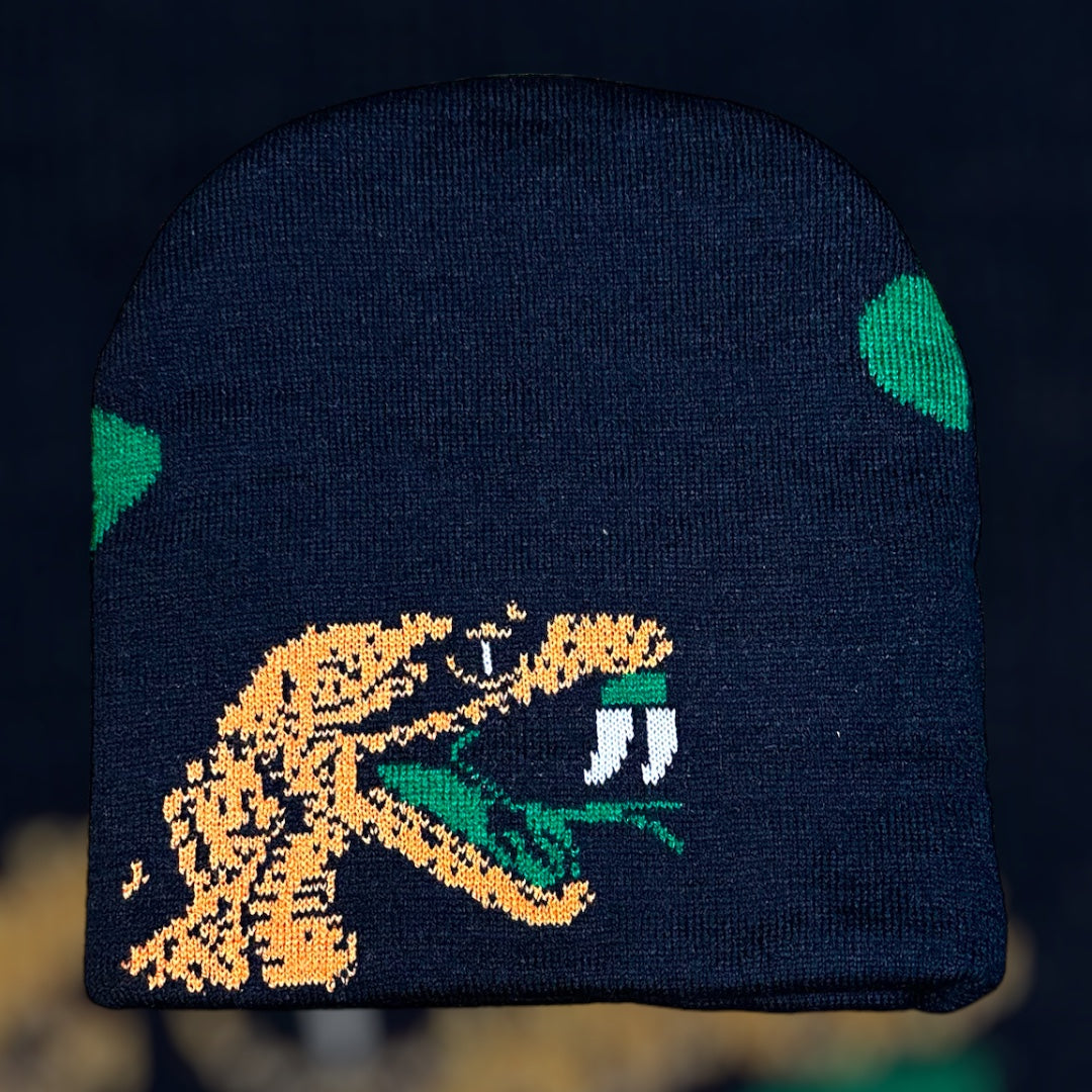 Black-Green FAMU Beanie
