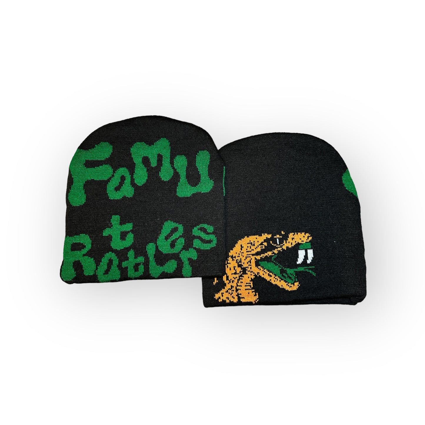 Black-Green FAMU Beanie